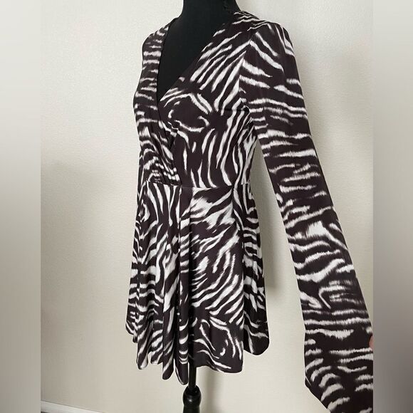 NWT Zara Zebra Printed Dress - Picture 6 of 13